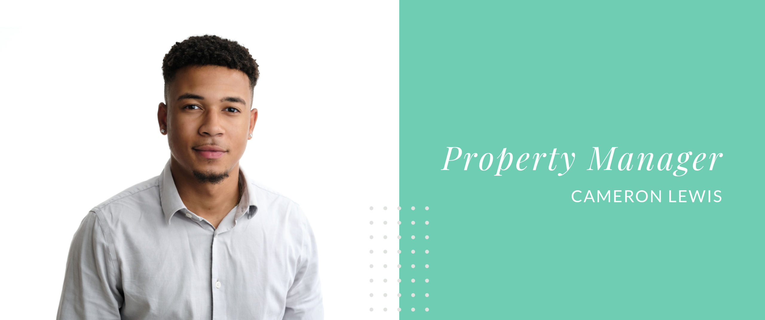 Cameron Lewis Promoted to Property Manager